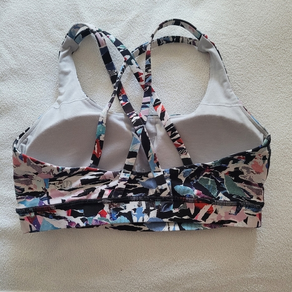 Lululemon Energy Bra In Culture Clash Multi Black Size 6 - Picture 5 of 5